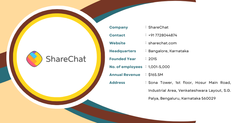 ShareChat Social media Startup Companies in Bangalore