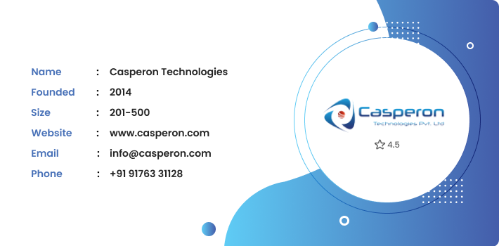 Casperon Technologies Android app development companies in Chennai