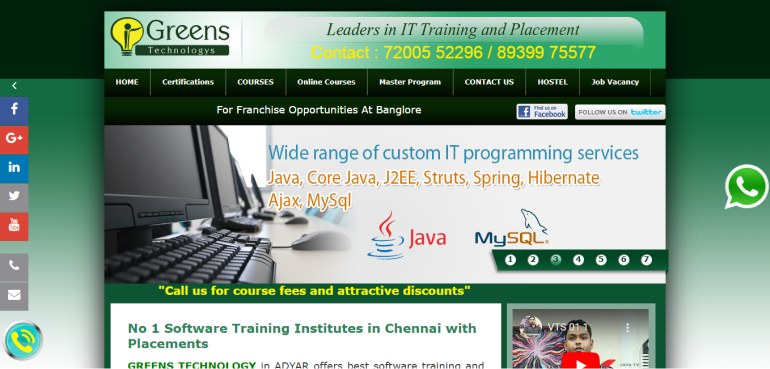 Leading Best Software Training Institutes in Chennai