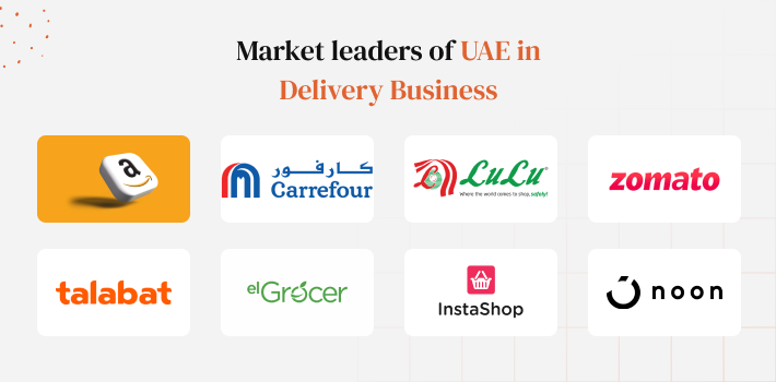 List of delivery apps in USE