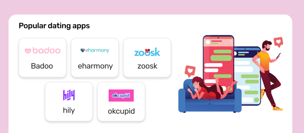 Prominent dating apps 
