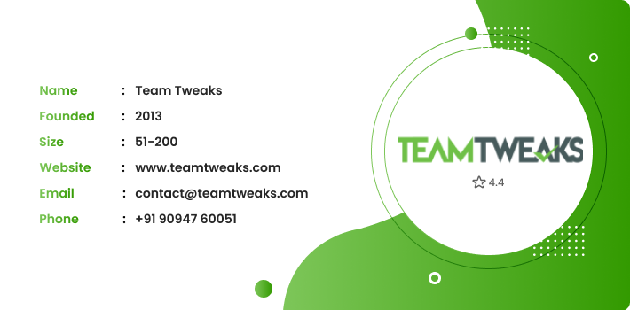 Team Tweaks Android app development companies in Chennai