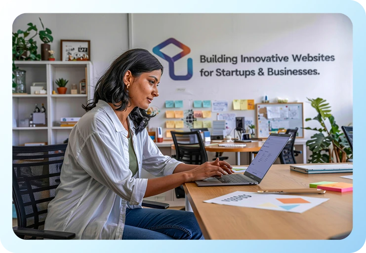 Professional woman with laptop